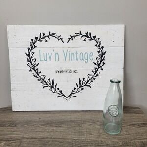 Authentic Recycled Glass Bottle Decorative‎ Vase Bud Vase Mini Milk Bottle